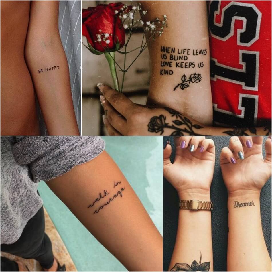 Татуировки Надписи Для Девушек С Переводом Фото
