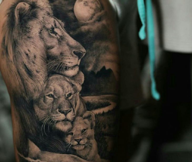 Тату Лев - Значение, Идеи и Фото Татуировки со Львом