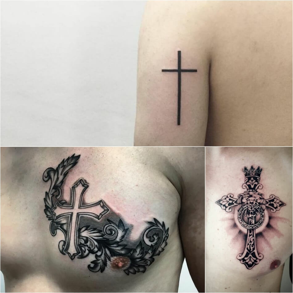 Татуировки в виде крестов мужские