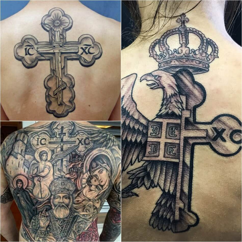 Православный крест Татуировка