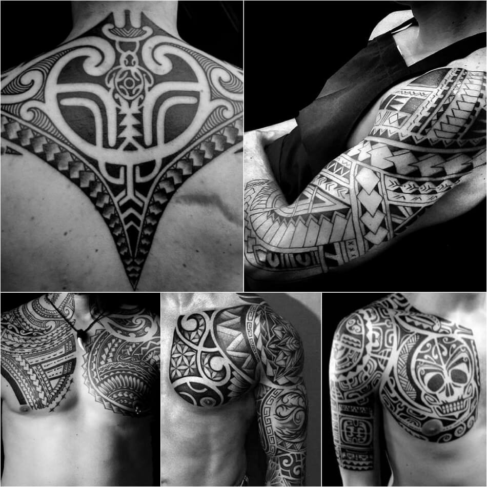 Полинезийские трайбл татуировки.