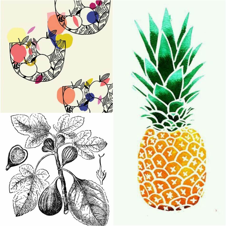 Тату фрукты - Татуировка фрукты - Тату фрукты значение - Эскизы тату с фруктами