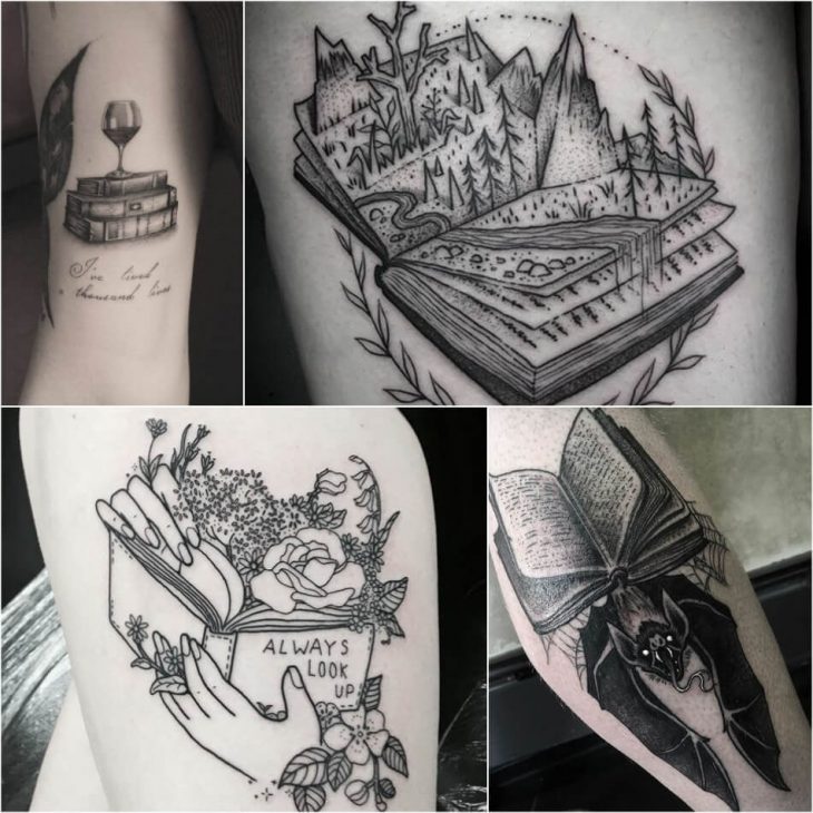 Тату Книга - Идеи Татуировки для Любителей Чтения | Tattoo-ideas.ru
