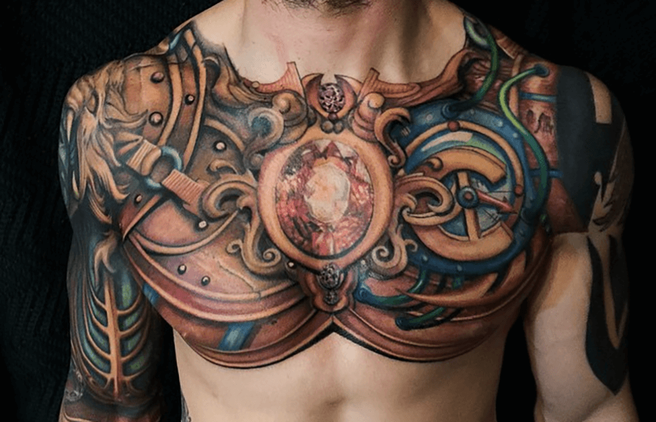 Популярные изображения для биомеханических татуировок