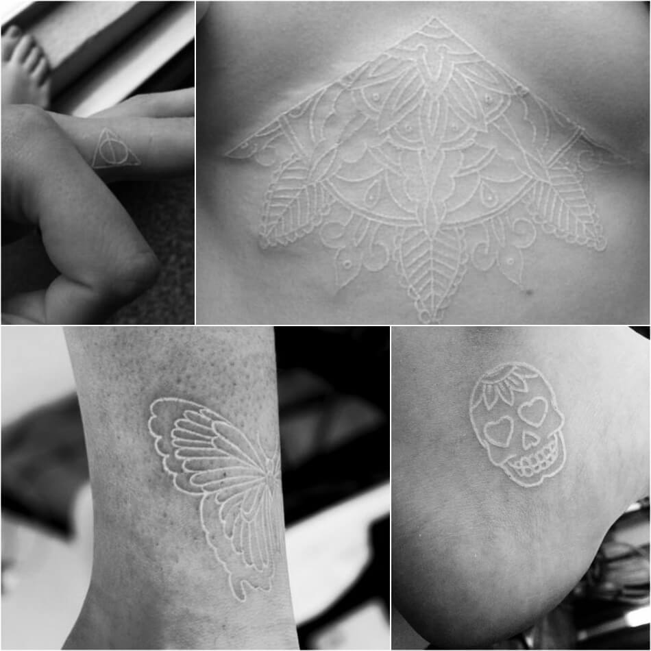 Белые тату - Белые Татуировки - Белые тату женские