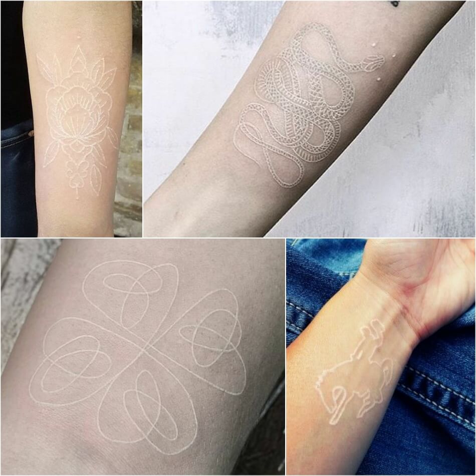 Белые тату - Белые Татуировки - Белые тату женские - Белые тату на рукеБелые тату - Белые Татуировки - Белые тату женские - Белые тату на руке