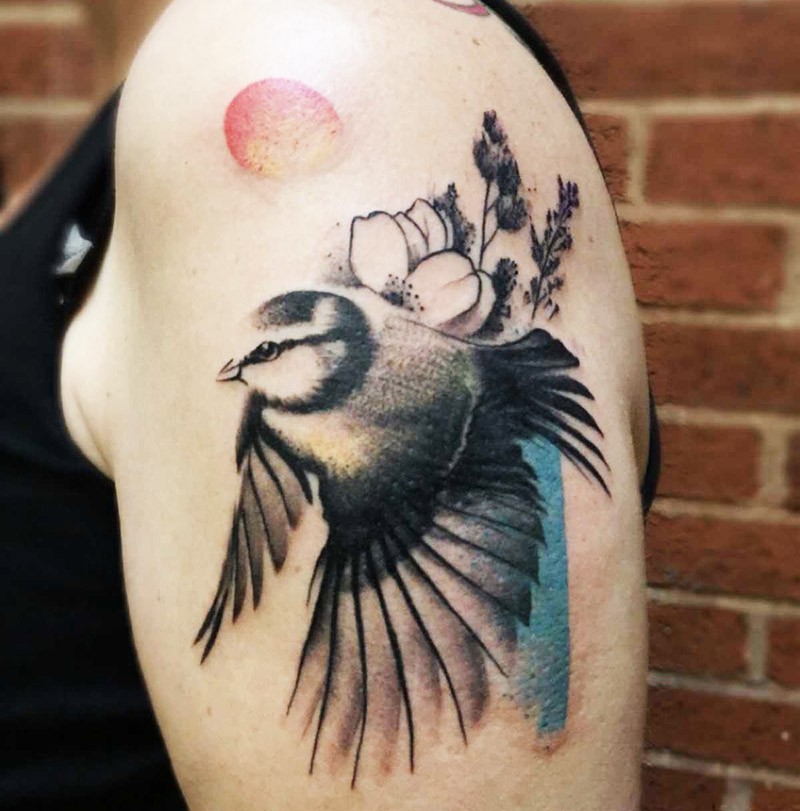 Тату птицы - Татуировка птица - Тату летящие птицы 