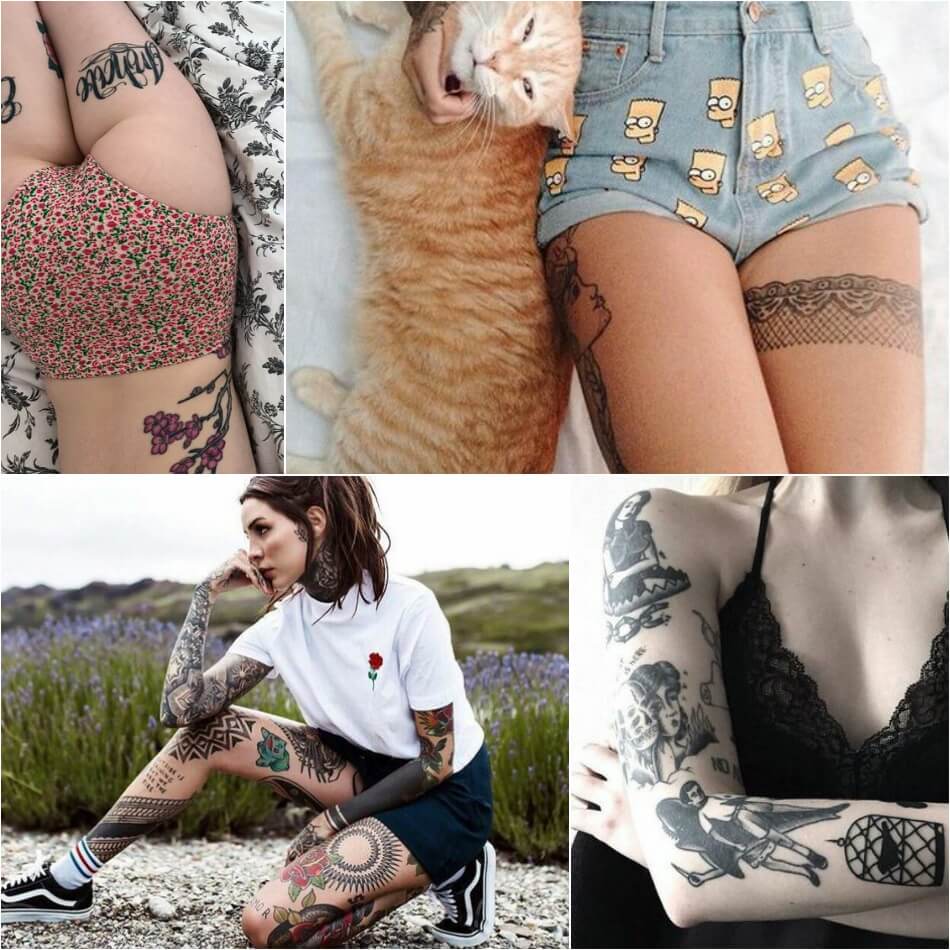 Девушки с тату - красивые женщины с тату - татуировки для женщин - сексуальные тату 