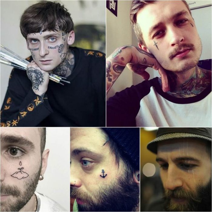 тату на лице -мужские тату на лице - тату на лице для мужчин - мужские татуировки на лице