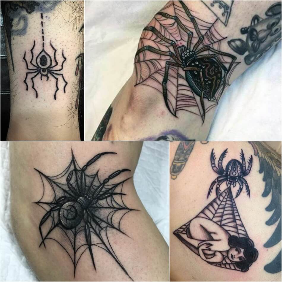 тату паук - мужские тату паук - тату паук для мужчин -татуировка паук для мужчин 