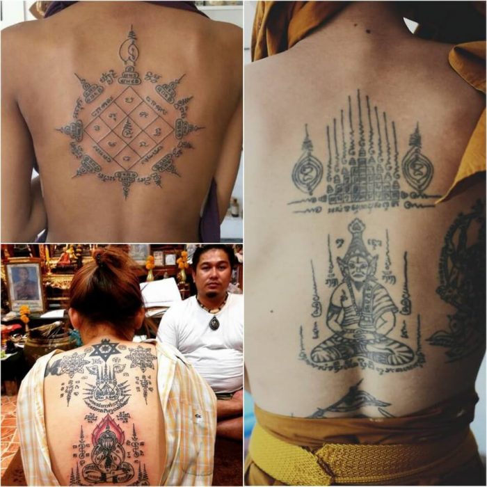 тату сак янт -татуировки сак янт - тайские тату - магические тату сак янт - тату буддистов 