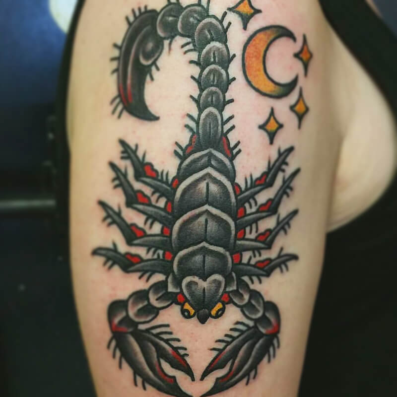 тату скорпион - тату скорпион знак зодиака - татуировка скорпион 